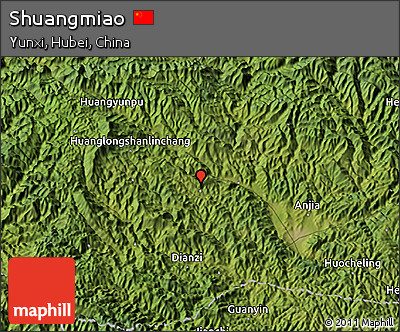 Satellite 3D Map of Shuangmiao