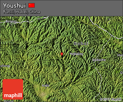 Satellite 3D Map of Youshui