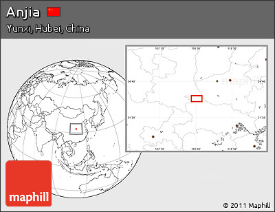 Blank Location Map of Anjia