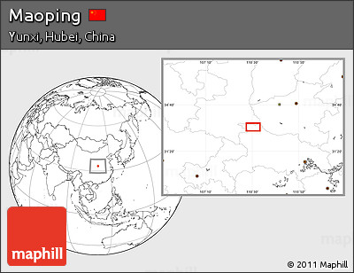 Blank Location Map of Maoping