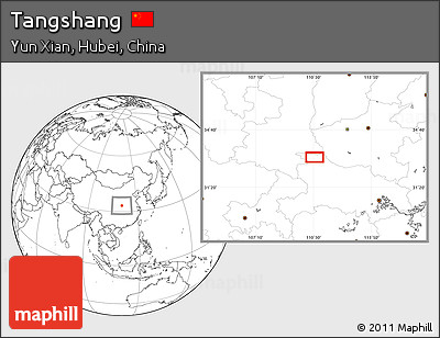Blank Location Map of Tangshang