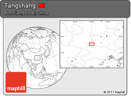Blank Location Map of Tangshang