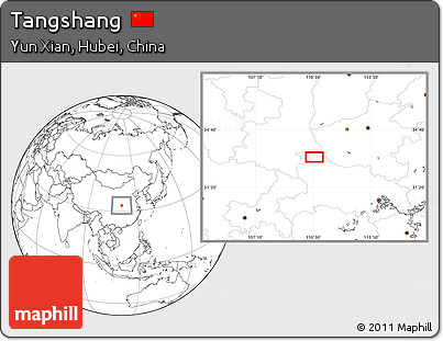 Blank Location Map of Tangshang