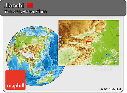 Physical Location Map of Jianchi