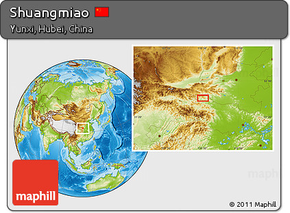 Physical Location Map of Shuangmiao