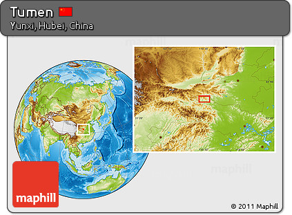 Physical Location Map of Tumen