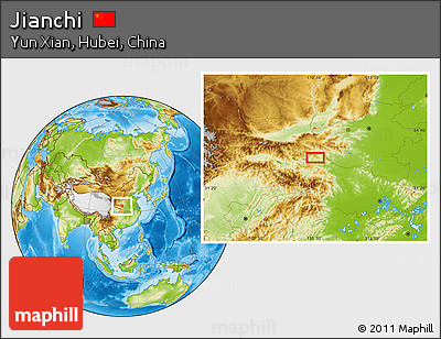 Physical Location Map of Jianchi