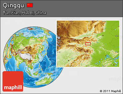 Physical Location Map of Qingqu