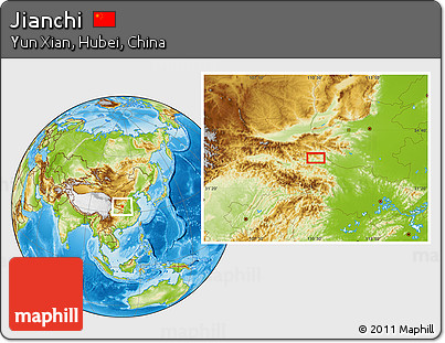 Physical Location Map of Jianchi