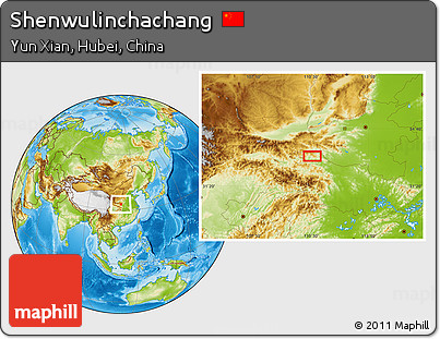 Physical Location Map of Shenwulinchachang