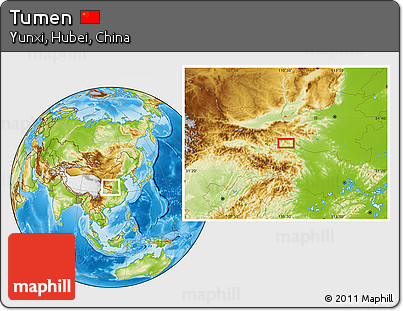 Physical Location Map of Tumen