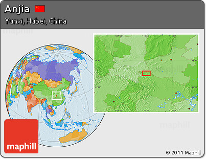 Political Location Map of Anjia