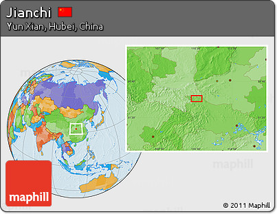 Political Location Map of Jianchi