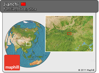 Satellite Location Map of Jianchi