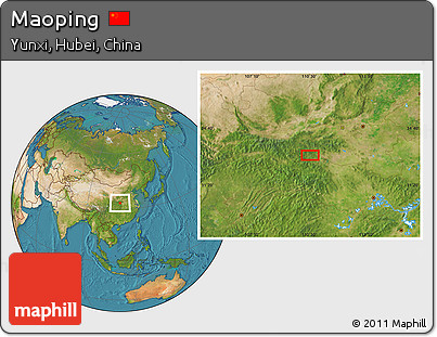 Satellite Location Map of Maoping