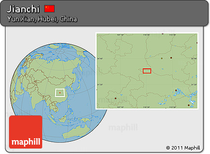 Savanna Style Location Map of Jianchi