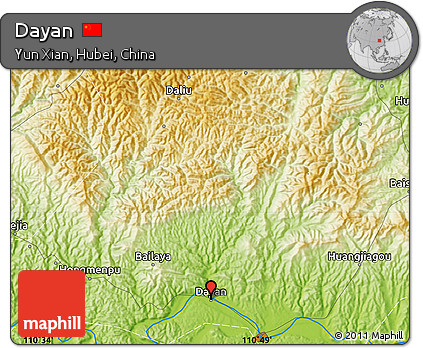 Physical Map of Dayan