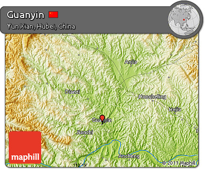 Physical Map of Guanyin