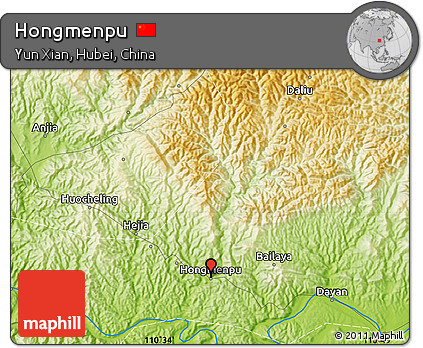Physical Map of Hongmenpu