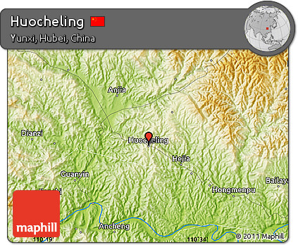 Physical Map of Huocheling