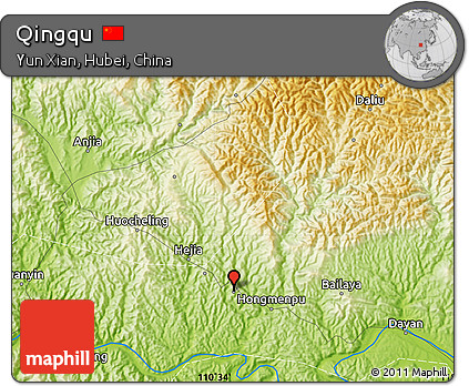 Physical Map of Qingqu