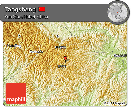 Physical Map of Tangshang