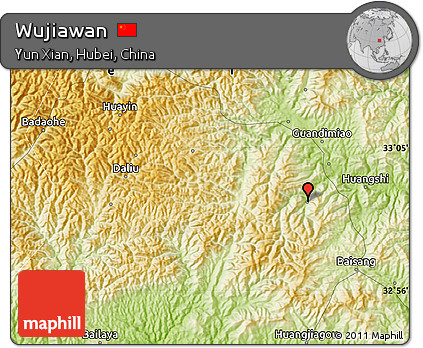 Physical Map of Wujiawan