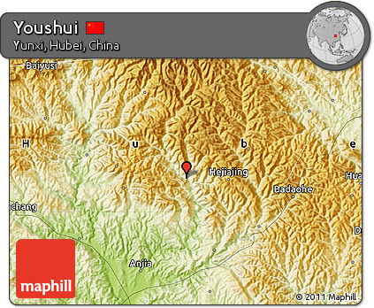Physical Map of Youshui