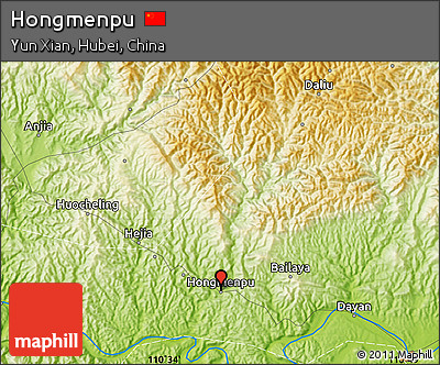 Physical Map of Hongmenpu