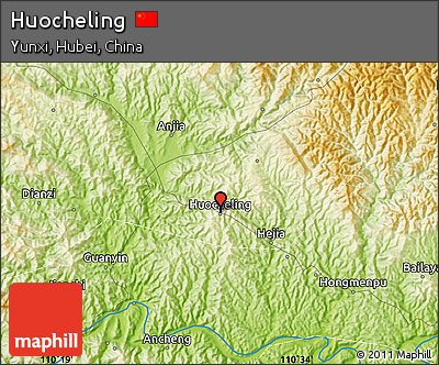 Physical Map of Huocheling