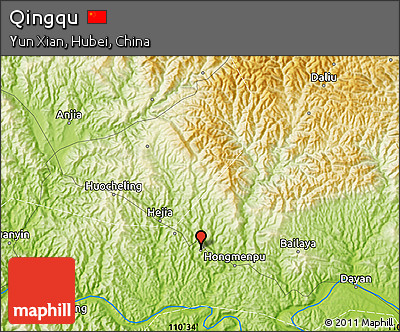 Physical Map of Qingqu