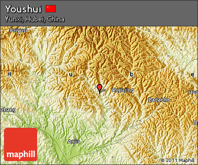 Physical Map of Youshui
