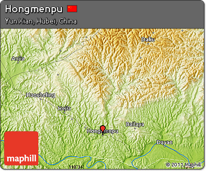 Physical Map of Hongmenpu