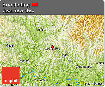 Physical Map of Huocheling