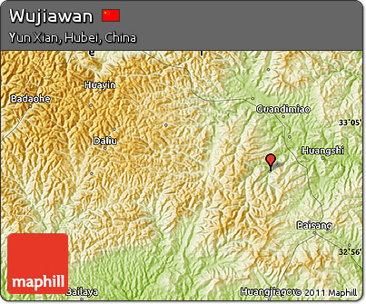 Physical Map of Wujiawan