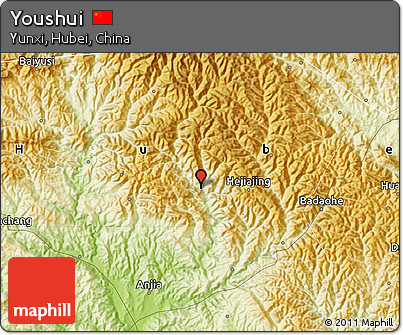 Physical Map of Youshui