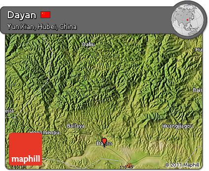 Satellite Map of Dayan