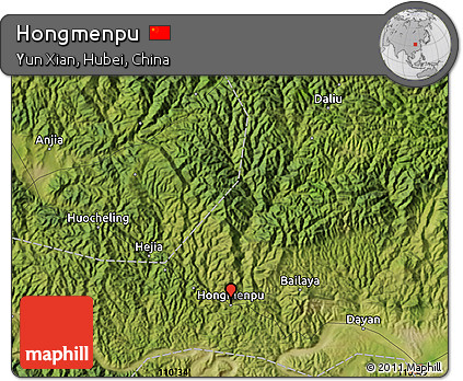 Satellite Map of Hongmenpu