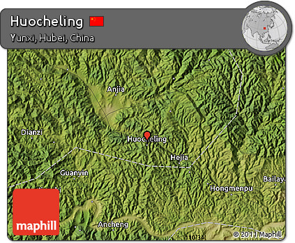 Satellite Map of Huocheling
