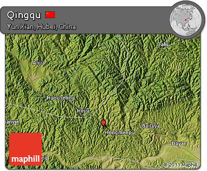 Satellite Map of Qingqu