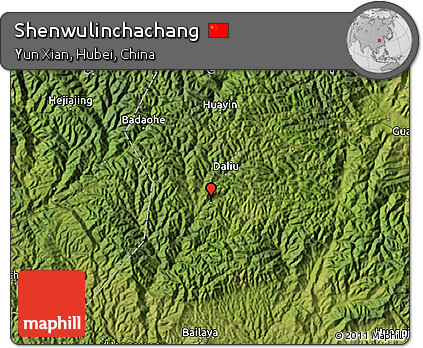 Satellite Map of Shenwulinchachang