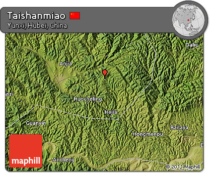 Satellite Map of Taishanmiao