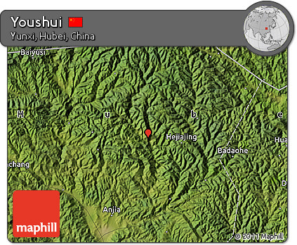 Satellite Map of Youshui