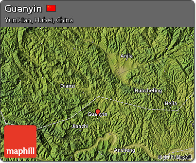 Satellite Map of Guanyin