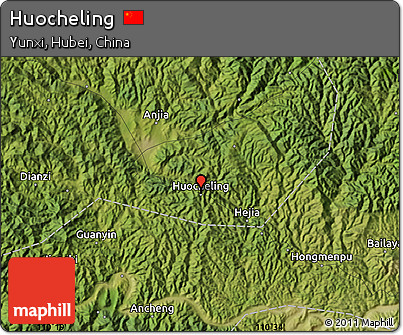 Satellite Map of Huocheling