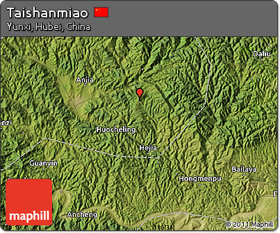 Satellite Map of Taishanmiao