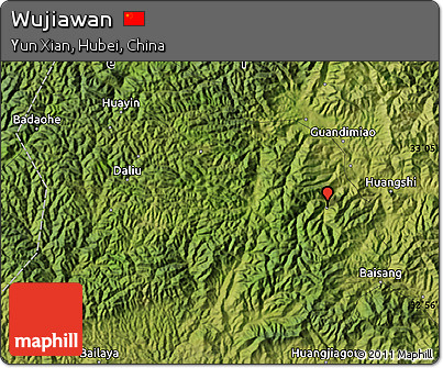 Satellite Map of Wujiawan