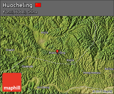 Satellite Map of Huocheling