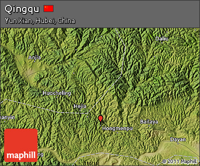 Satellite Map of Qingqu
