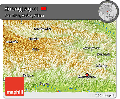 Physical Panoramic Map of Huangjiagou